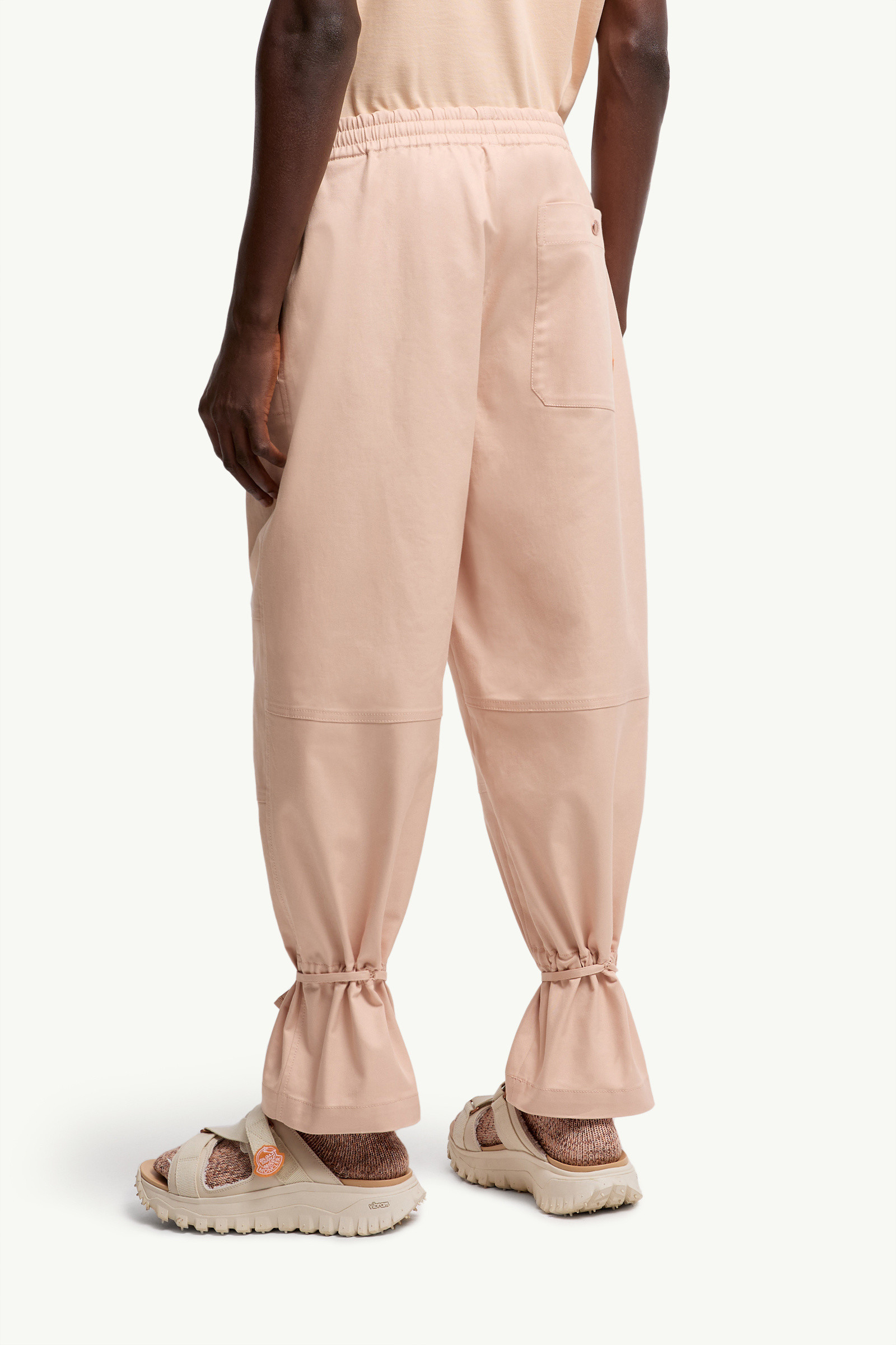 Moncler Pantalon En Gabardine De Coton X Gilga Farm By Donald Glover In Neutral