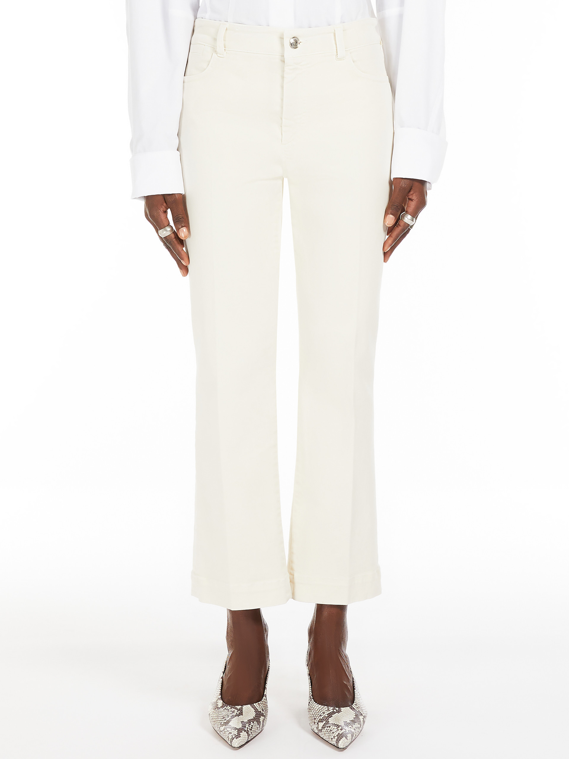 Sportmax Belt-loop Jeans In White