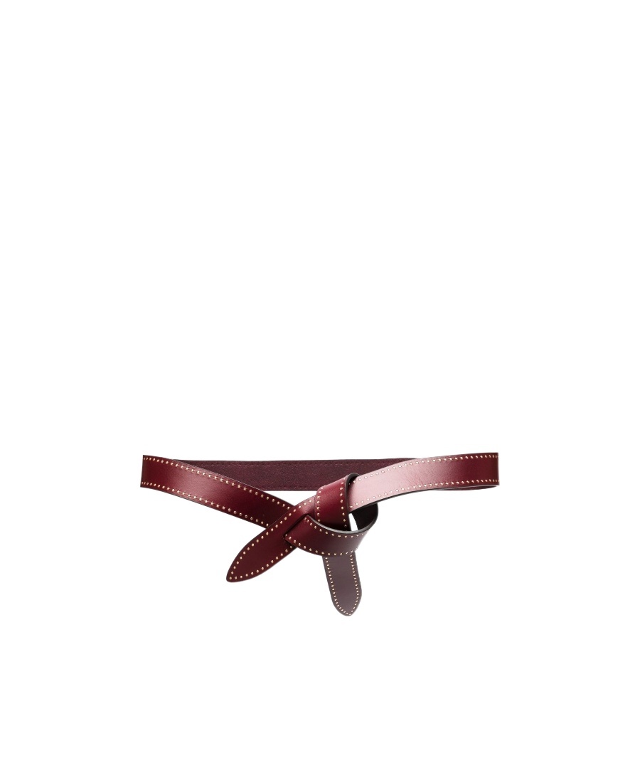Isabel Marant Lecce Leather Belt In Red