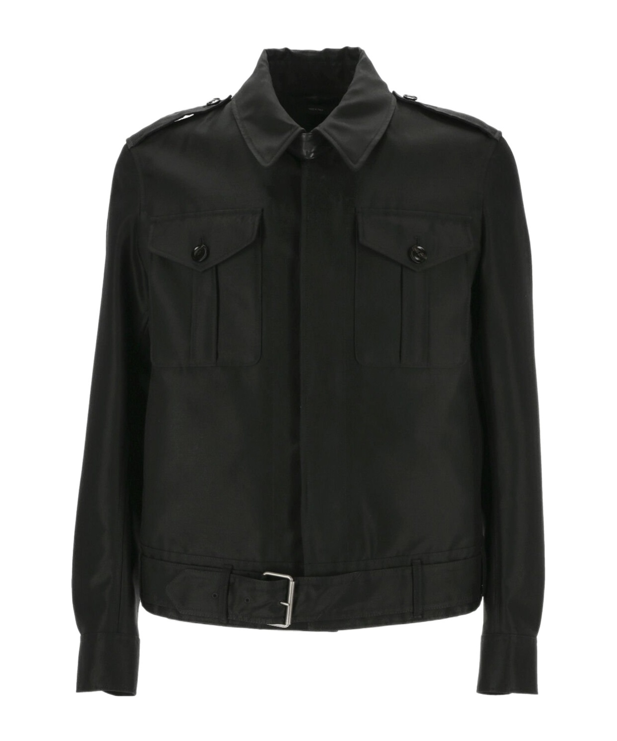 Tom Ford Wool And Silk Jacket In Black
