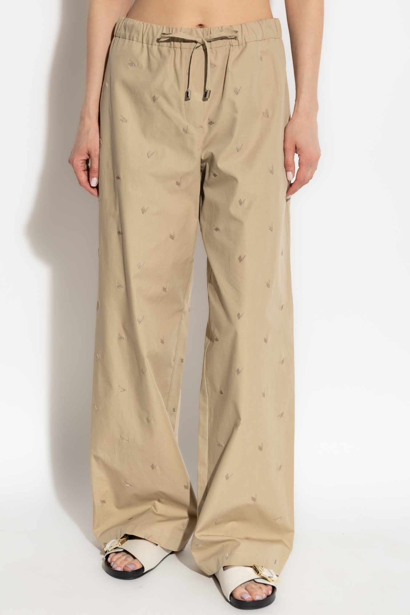 Shop Attico Drawstring Casual Pants