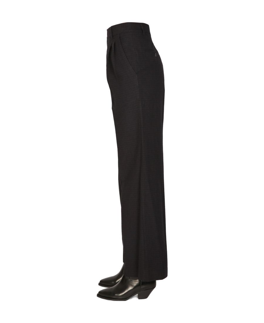 Isabel Marant High-waisted Wide-leg Trousers In Black