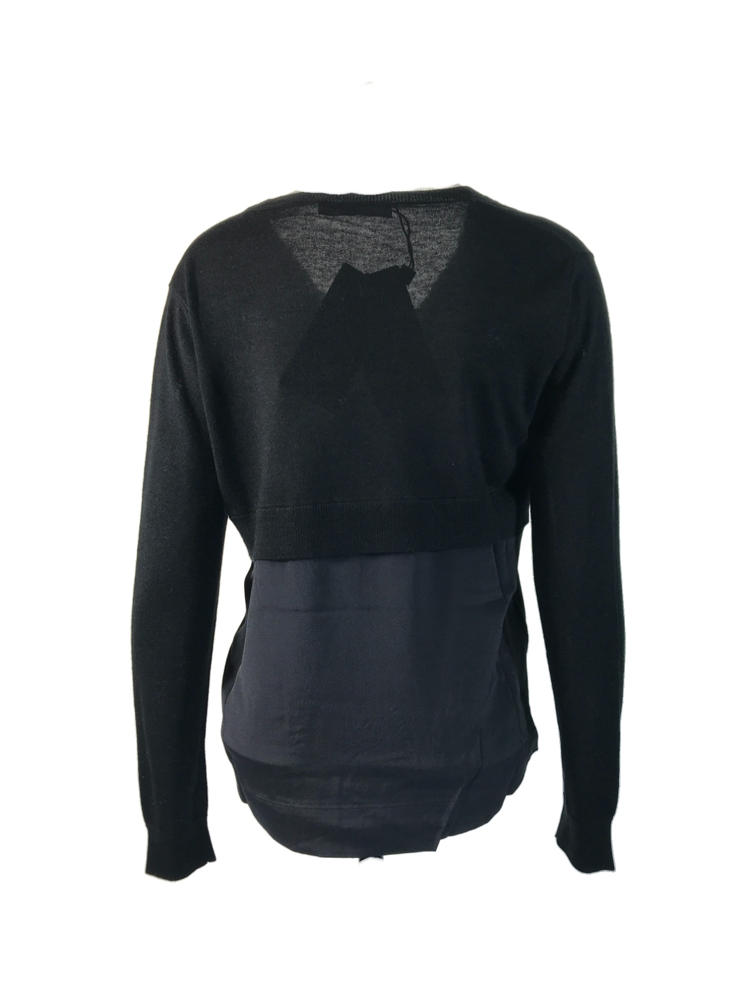 Max Mara Long-sleeved Sweater In Black