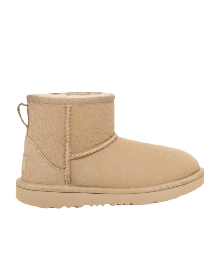 Shop Ugg Mini Ii Logo-patch Suede Boots In Nude