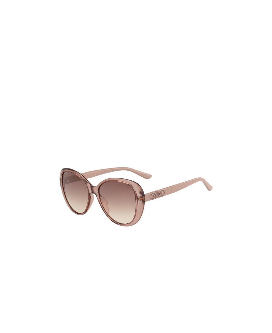 Jimmy Choo Logo Sunglasses In Nude