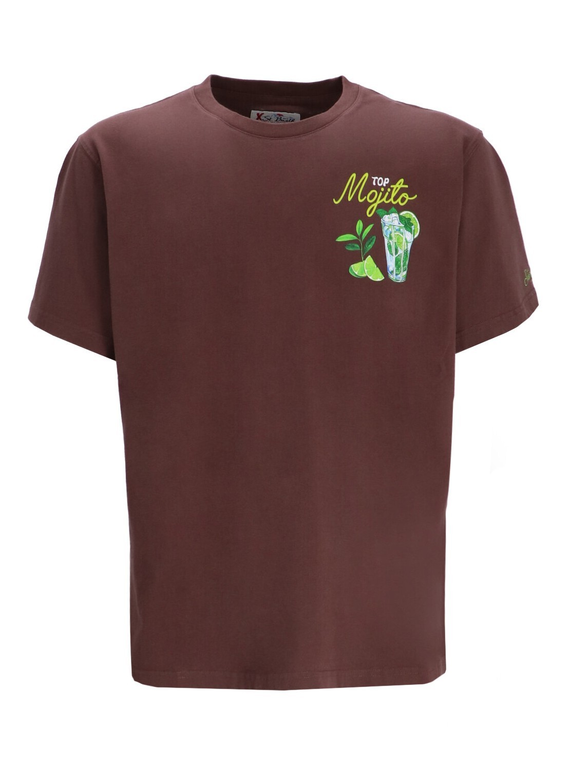 Shop Mc2 Saint Barth Arnott Crewneck T-shirt In Red