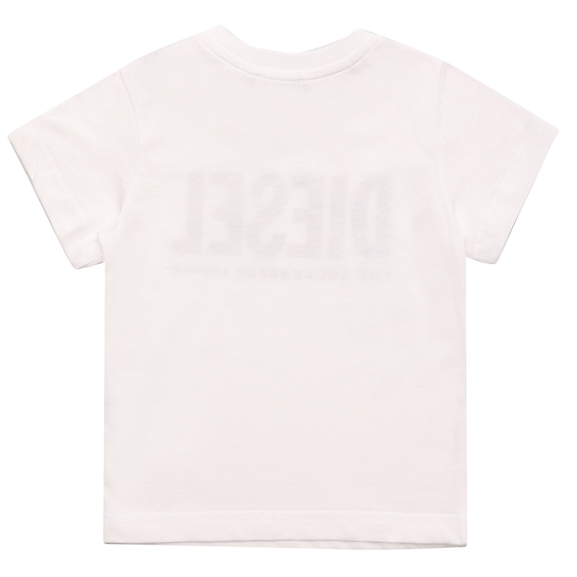 Diesel Logo Printed T-shirt In White