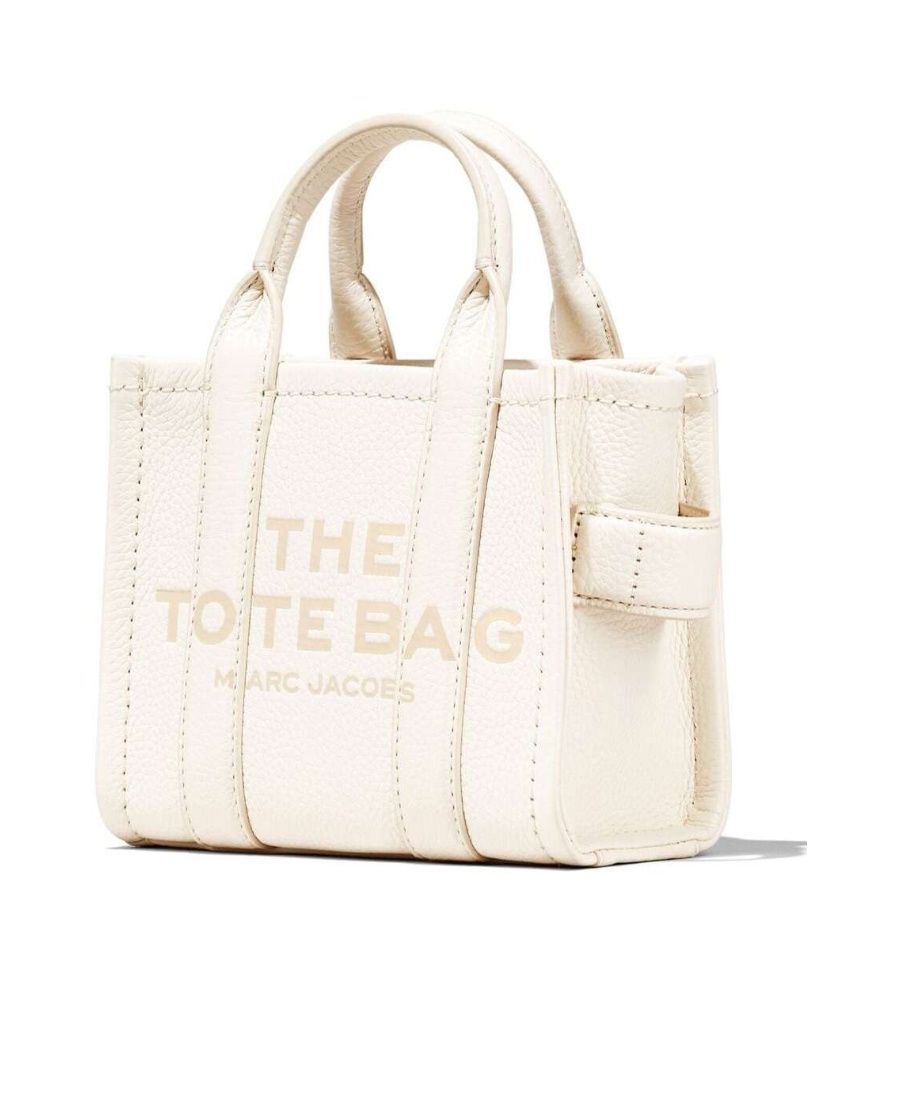 Marc Jacobs The Leather Medium Tote Bag In White