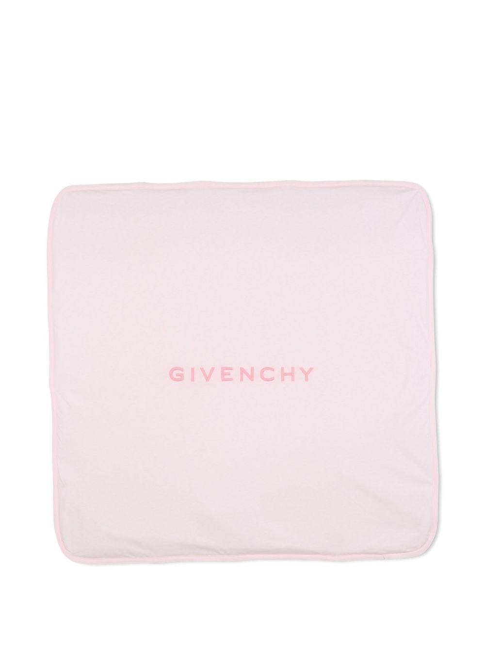 Givenchy Patterned Hat And Blanket Two-piece Set In Pink