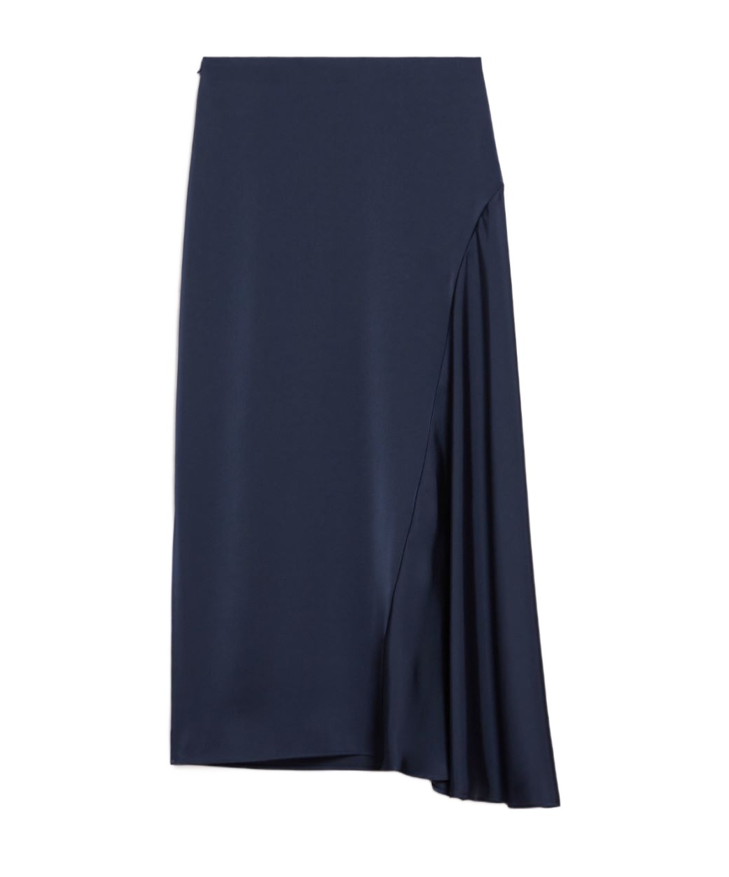 Weekend Max Mara Aia Satin Slide Slit Skirt In Blue