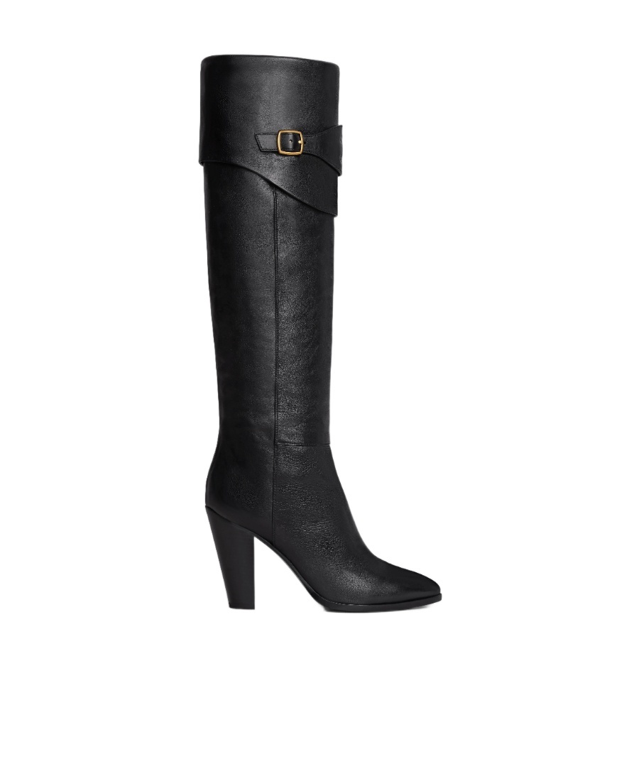 Celine Almond-shaped Boots In Black