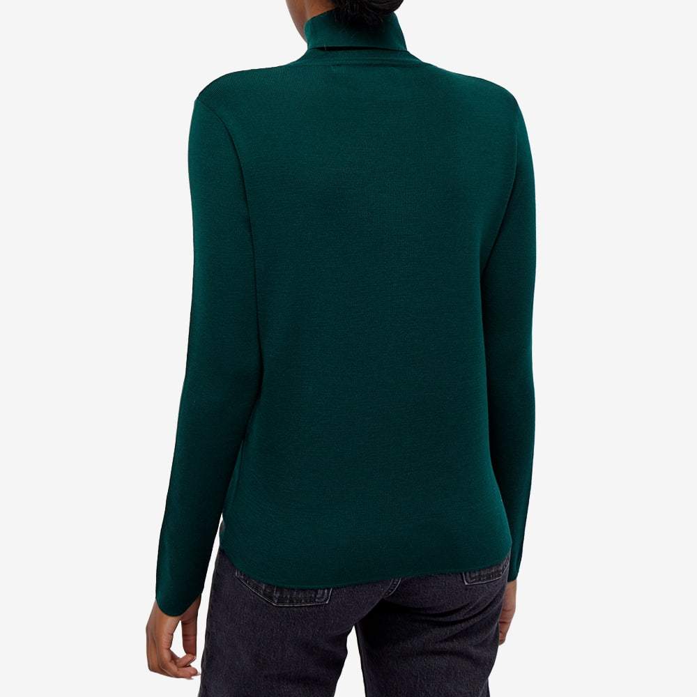 Maison Kitsuné Roll-neck Wool Jumper In Green