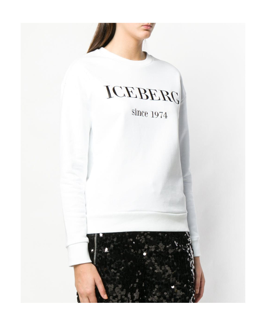 Iceberg Embroidered Logo Sweatshirt In White