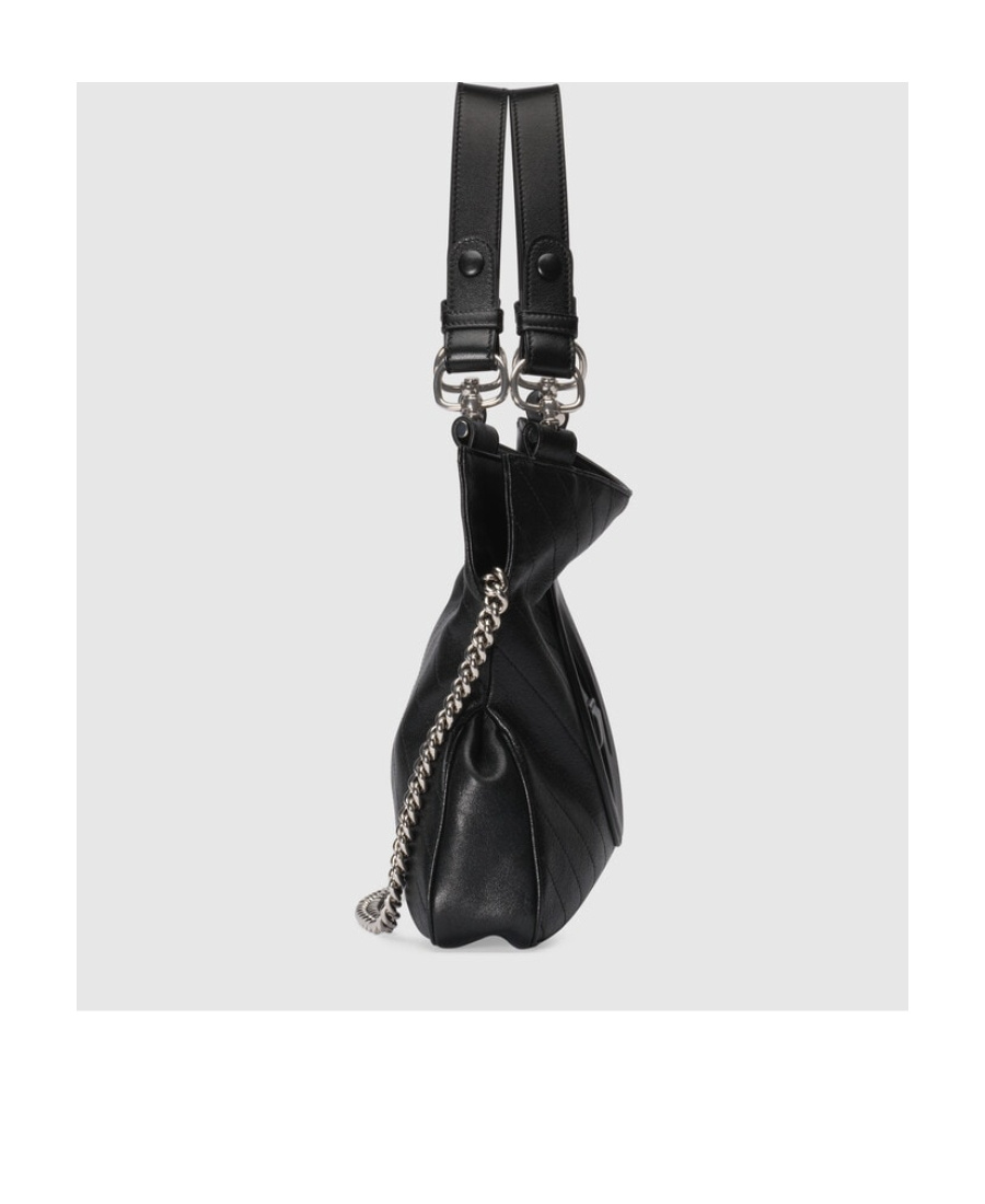 Gucci Interlocking G Leather Tote Bag In Black