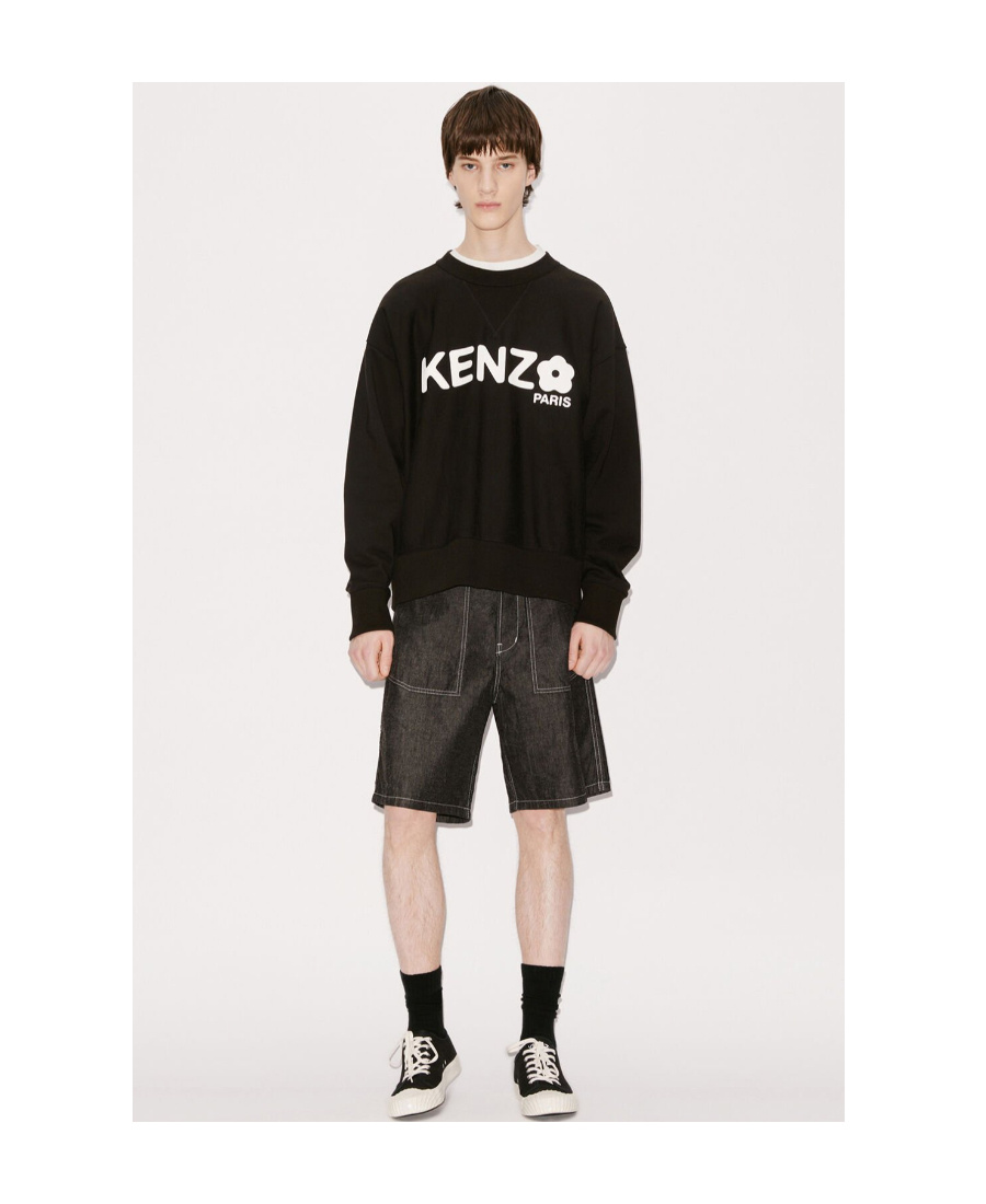 KENZO KENZO LOGO PRINTED CREWNECK SWEATSHIRT
