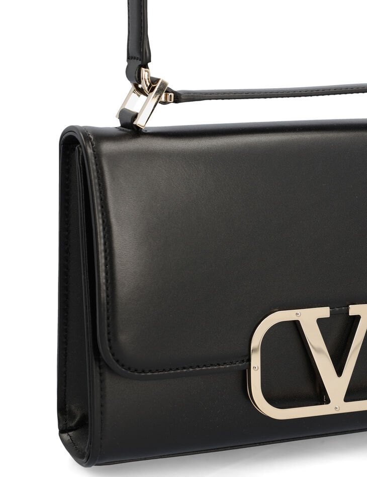 VALENTINO GARAVANI VALENTINO VLOGO PLAQUE FOLDOVER TOP SHOULDER BAG