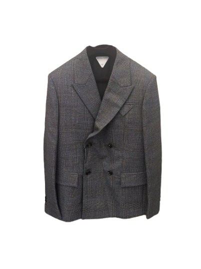 Bottega Veneta Long-sleeved Suit Jacket In Green
