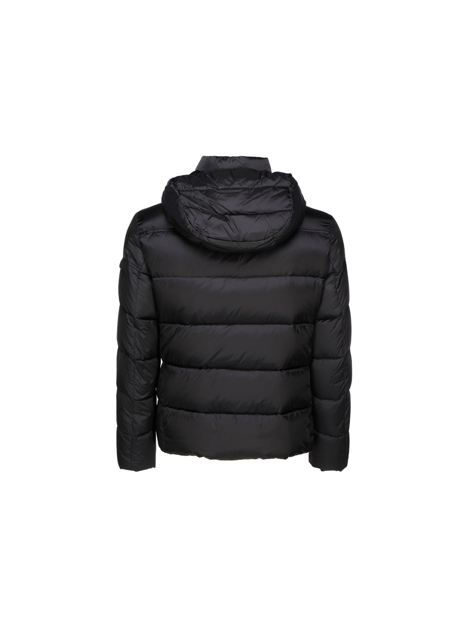 Moorer Zip-up Puffer Jacket In Black