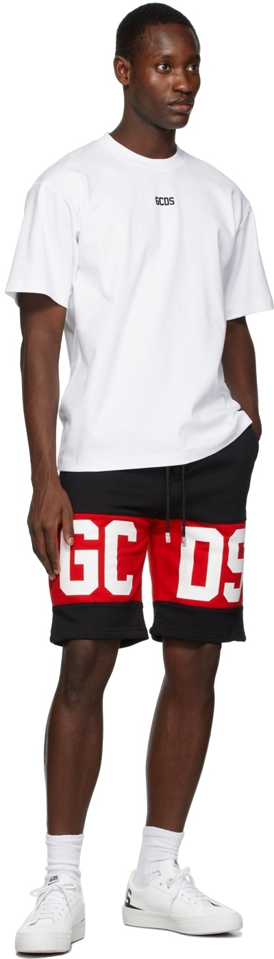 Gcds Logo-print Short-sleeved T-shirt In White