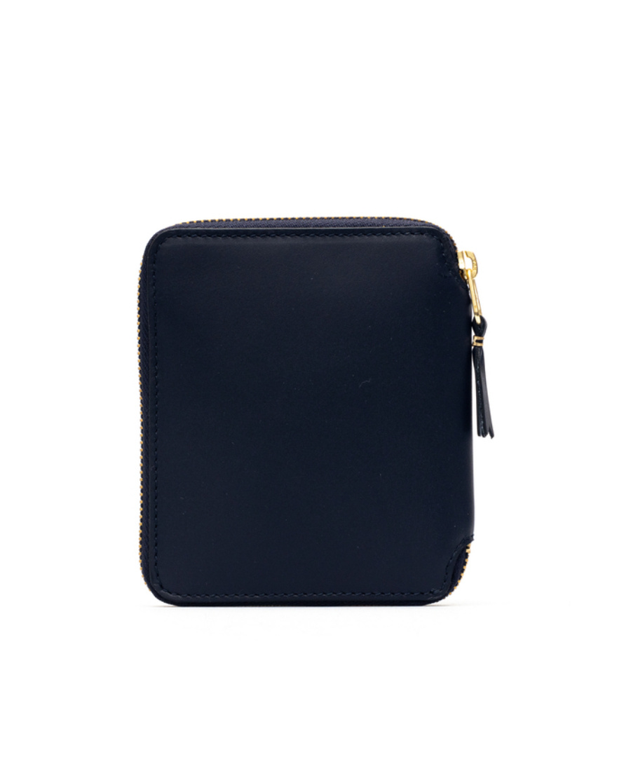 Shop Comme Des Garçons Play Foil-print Zip-around Wallet In Black