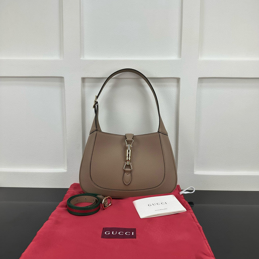 Gucci Jackie 1961 Small Shoulder Bag In Brown