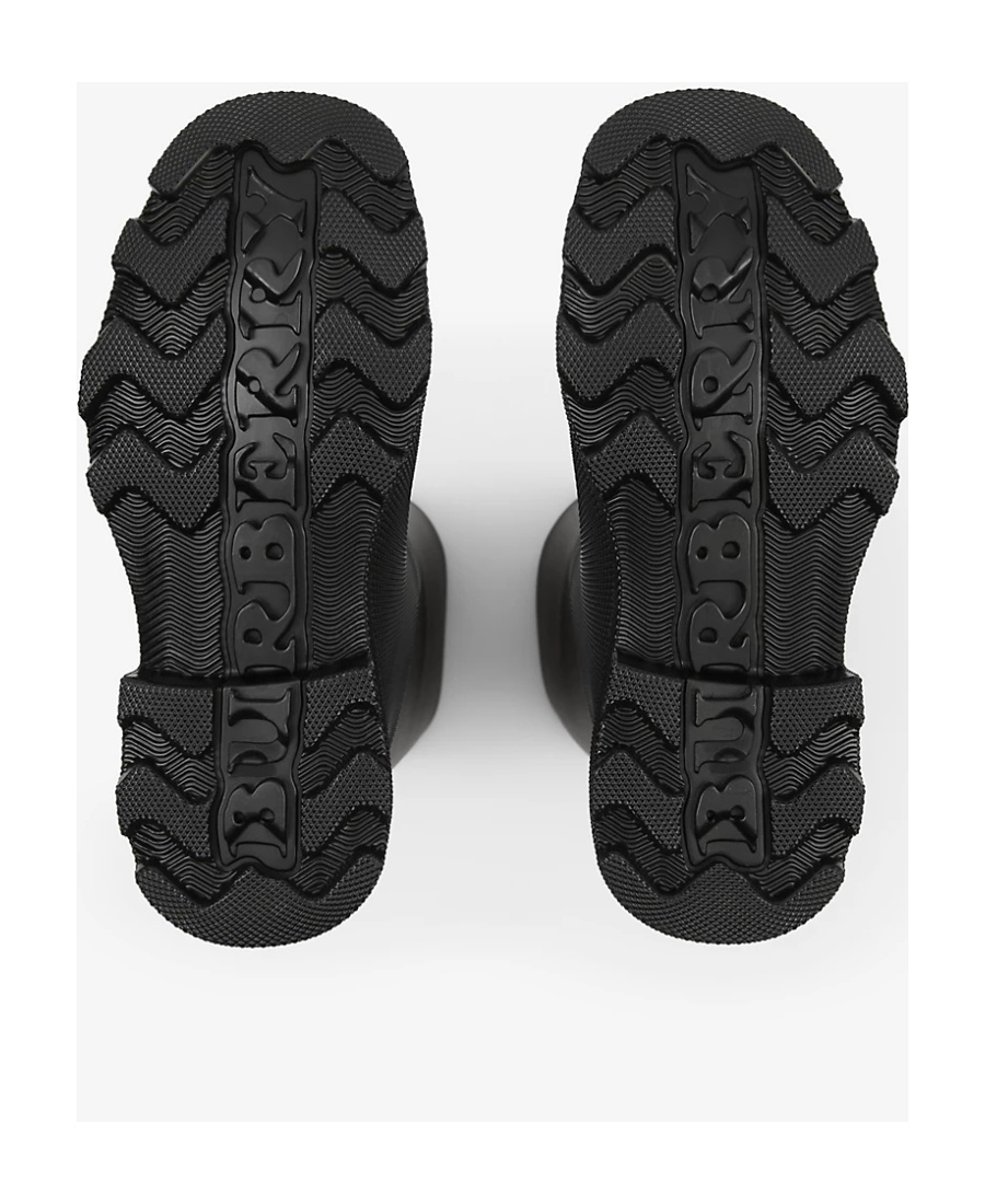 Burberry Marsh Rubber High Boots In Black