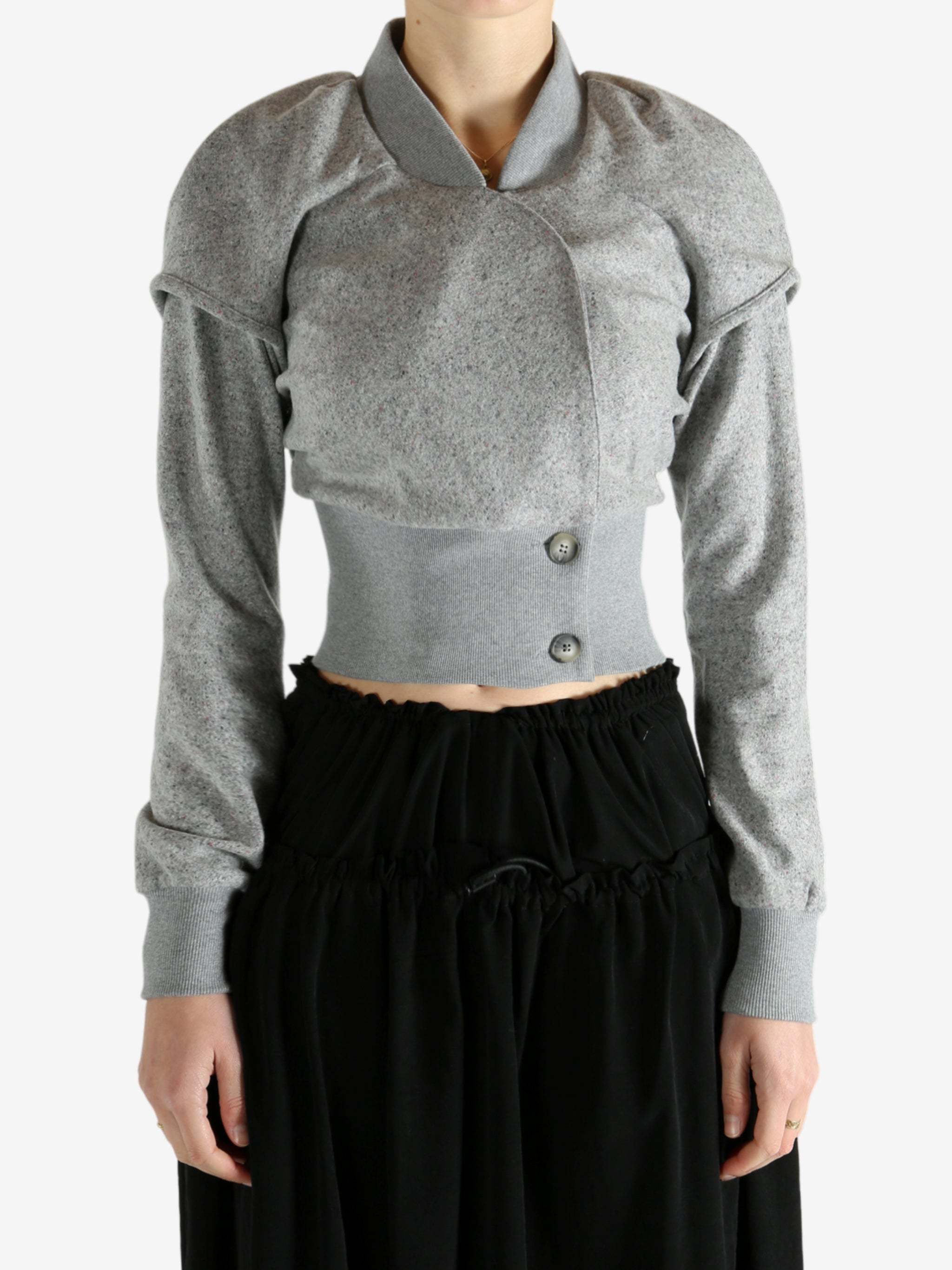 Kiko Kostadinov Plain Knit Jacket In Gray