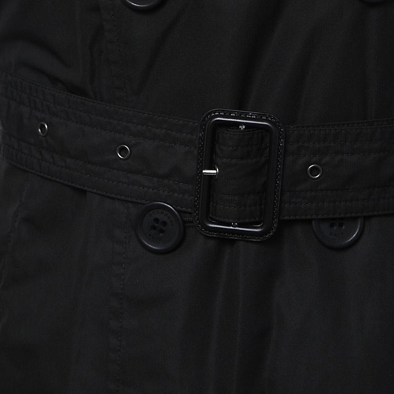 Burberry Double-breasted Trench Coat In Black