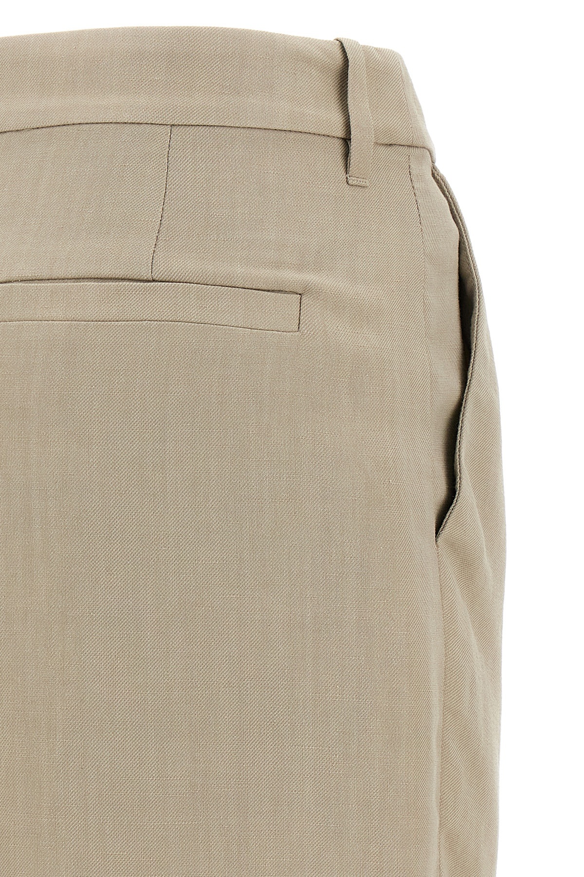 Shop Brunello Cucinelli High-waisted Wrap Skirt In Nude