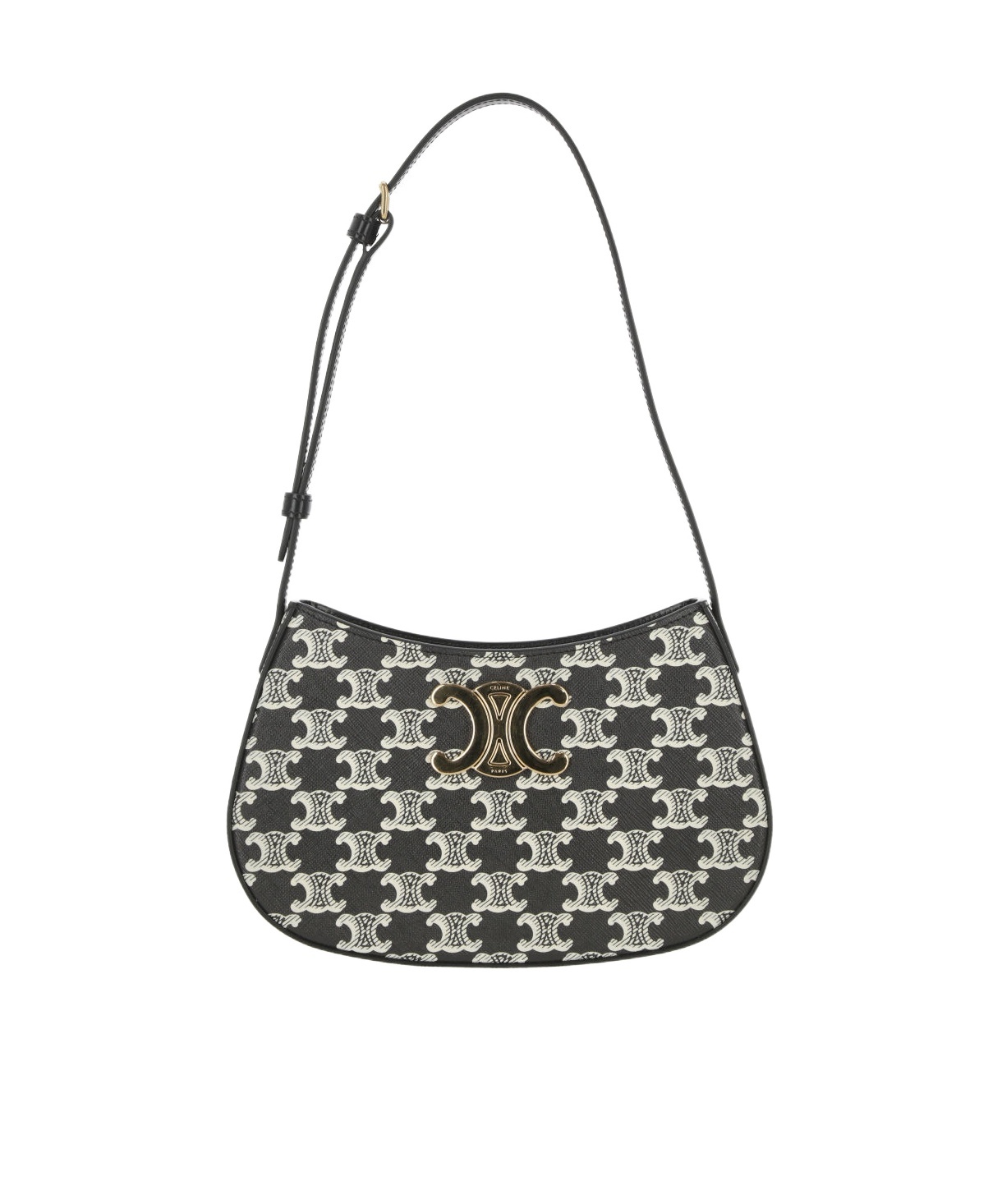 CELINE MEDIUM TILLY BAG IN TRIOMPHE CANVAS TWO-TONE