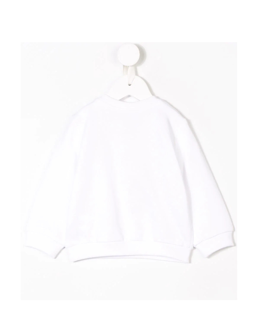 Fendi Logo Printed Hoodie In White