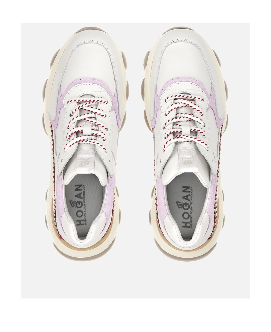 Hogan Hyperactive Lace-up Sneakers In White
