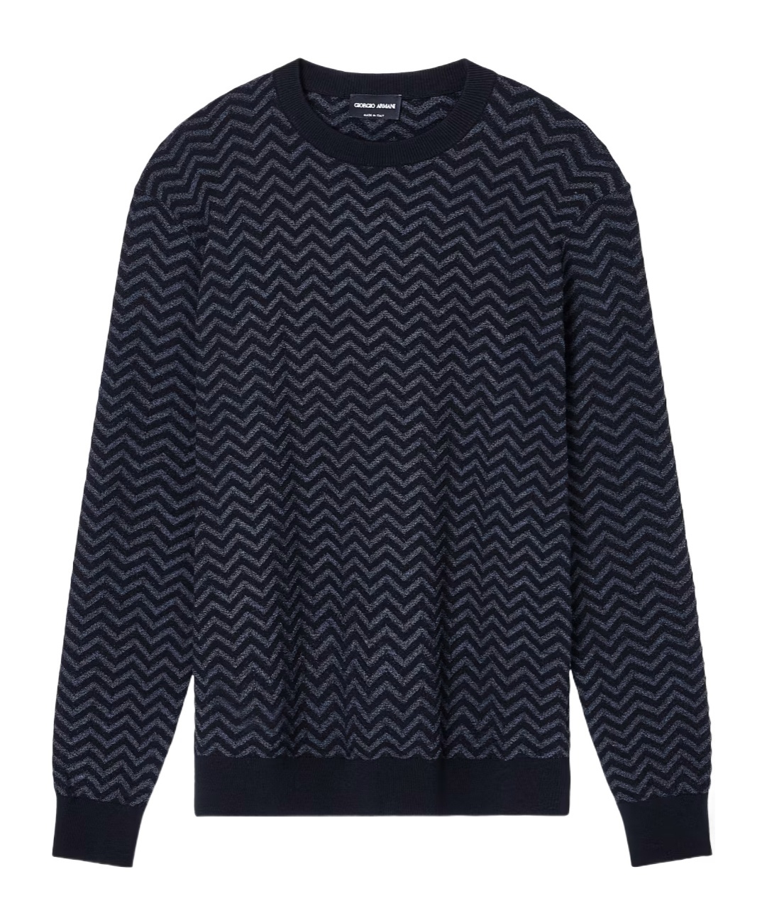 Giorgio Armani Wool Sweater In Blue