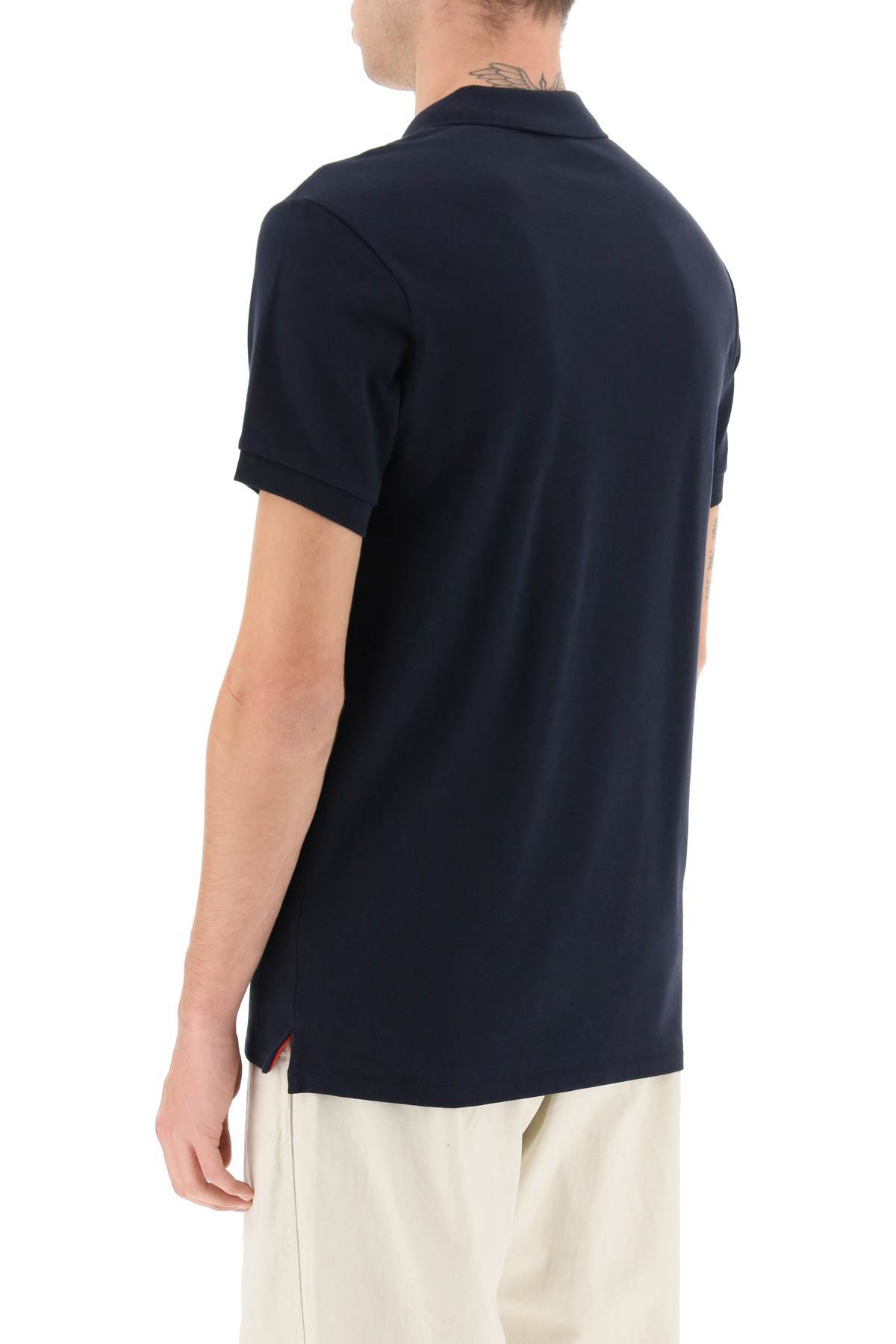 Ps By Paul Smith Logo Polo Shirt In Black