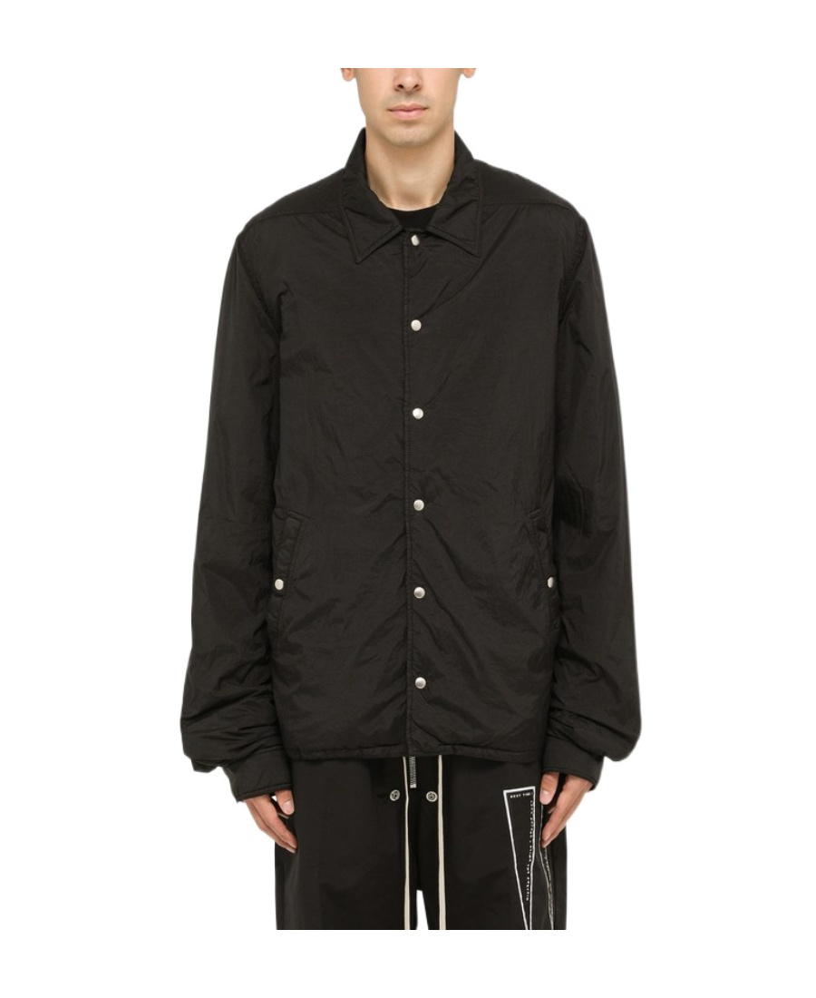 Rick Owens Drkshdw Press-stud Shirt Jacket In Black