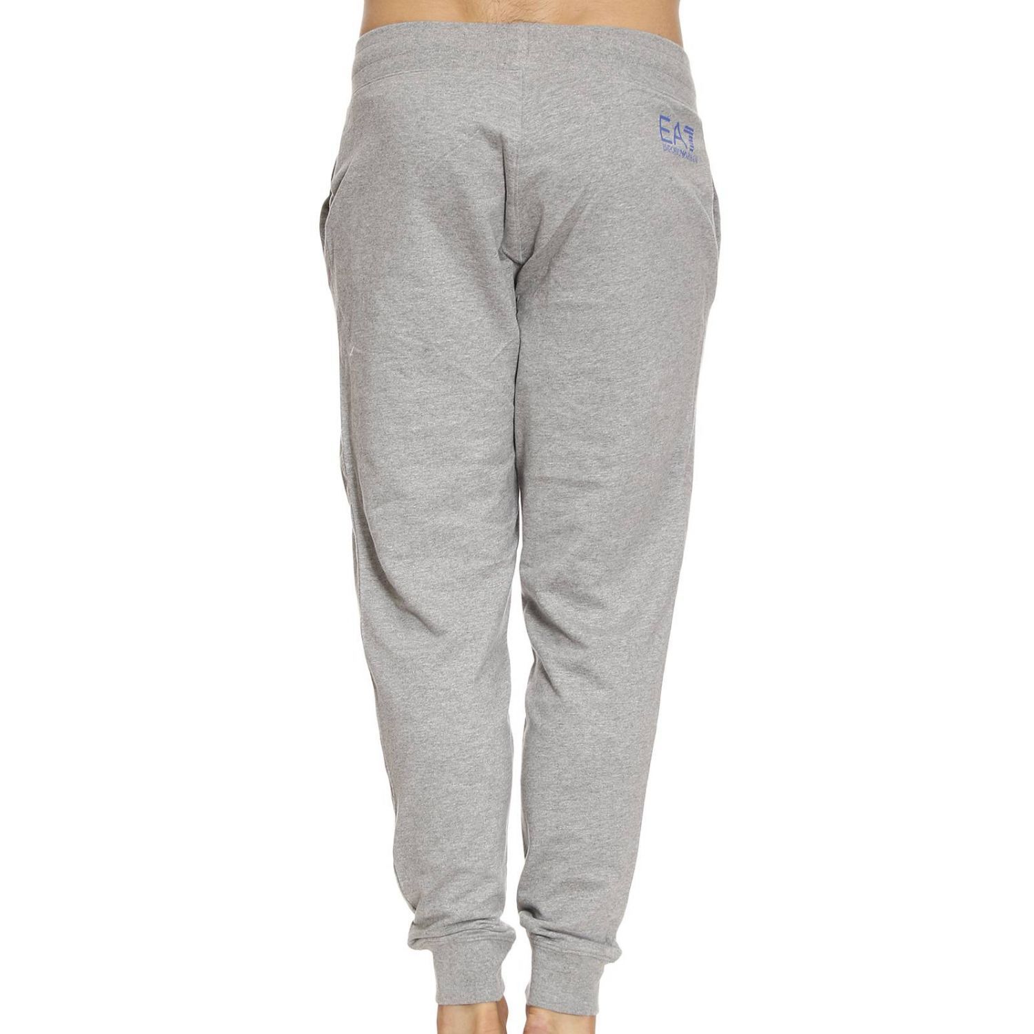 Ea7 Logo Sweatpants In Gray