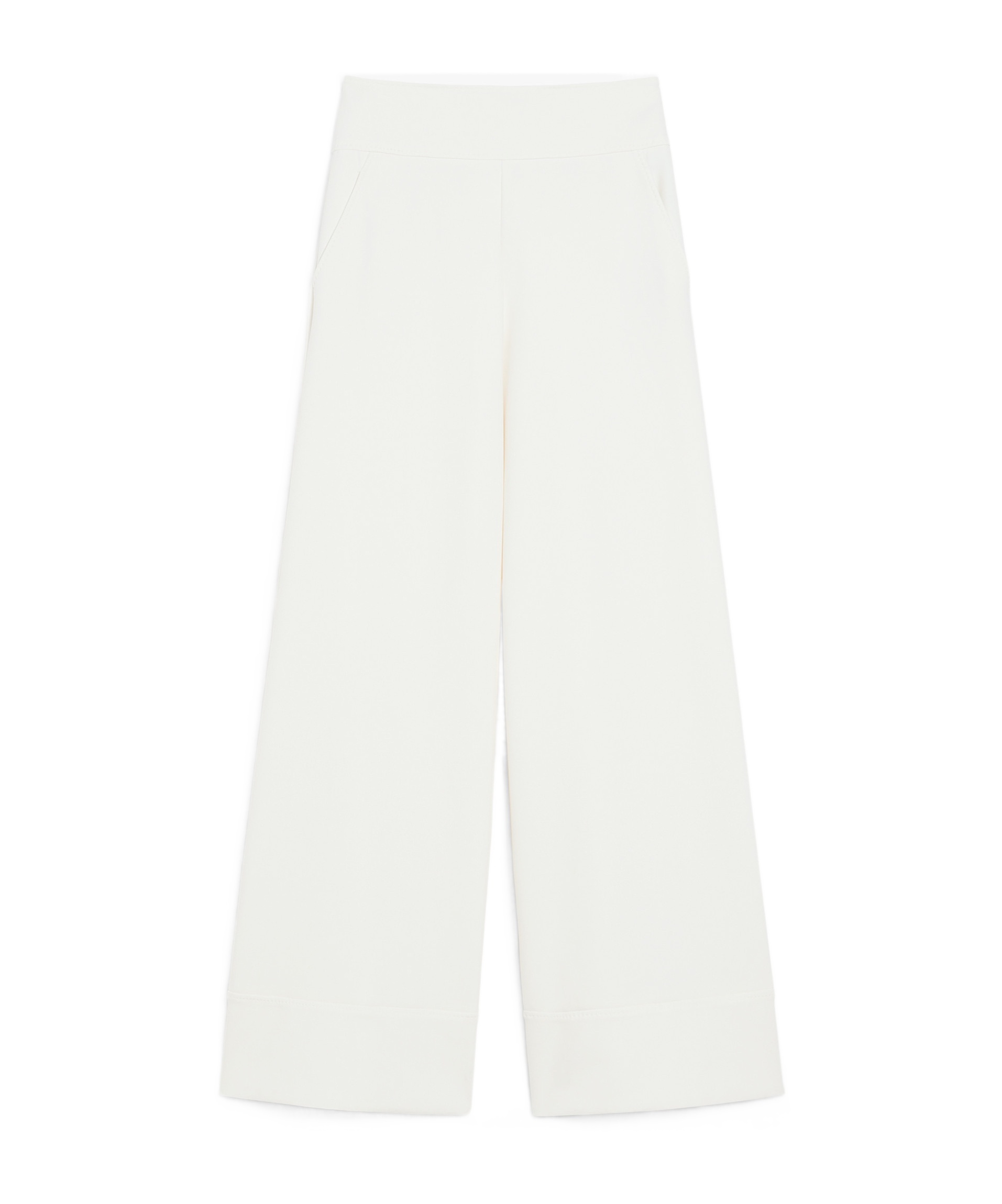 Max Mara Horn Technology Knitted Pants In White