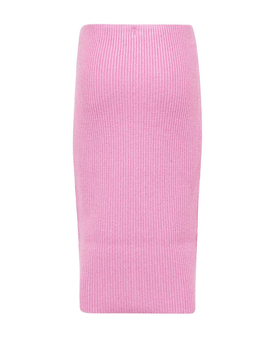 Tom Ford Knitted Rib Skirt In Pink