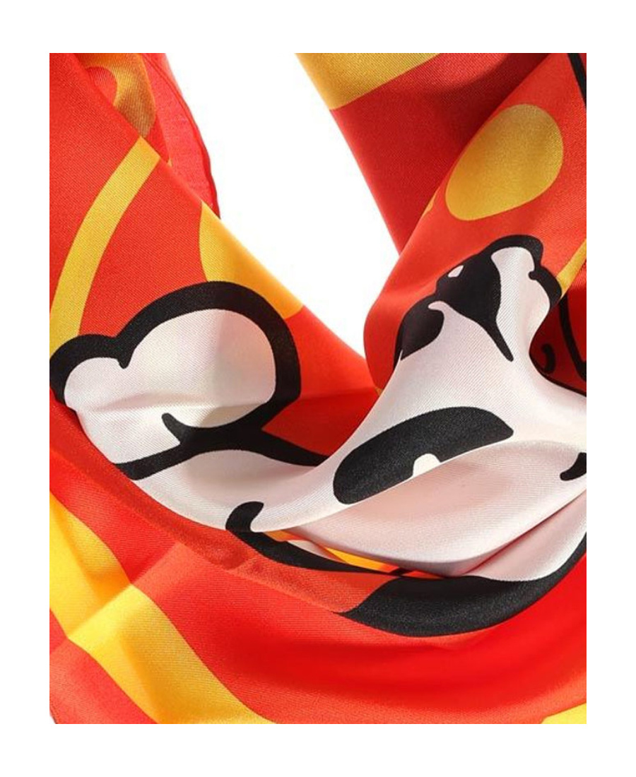Moschino Printed Scarf In Red