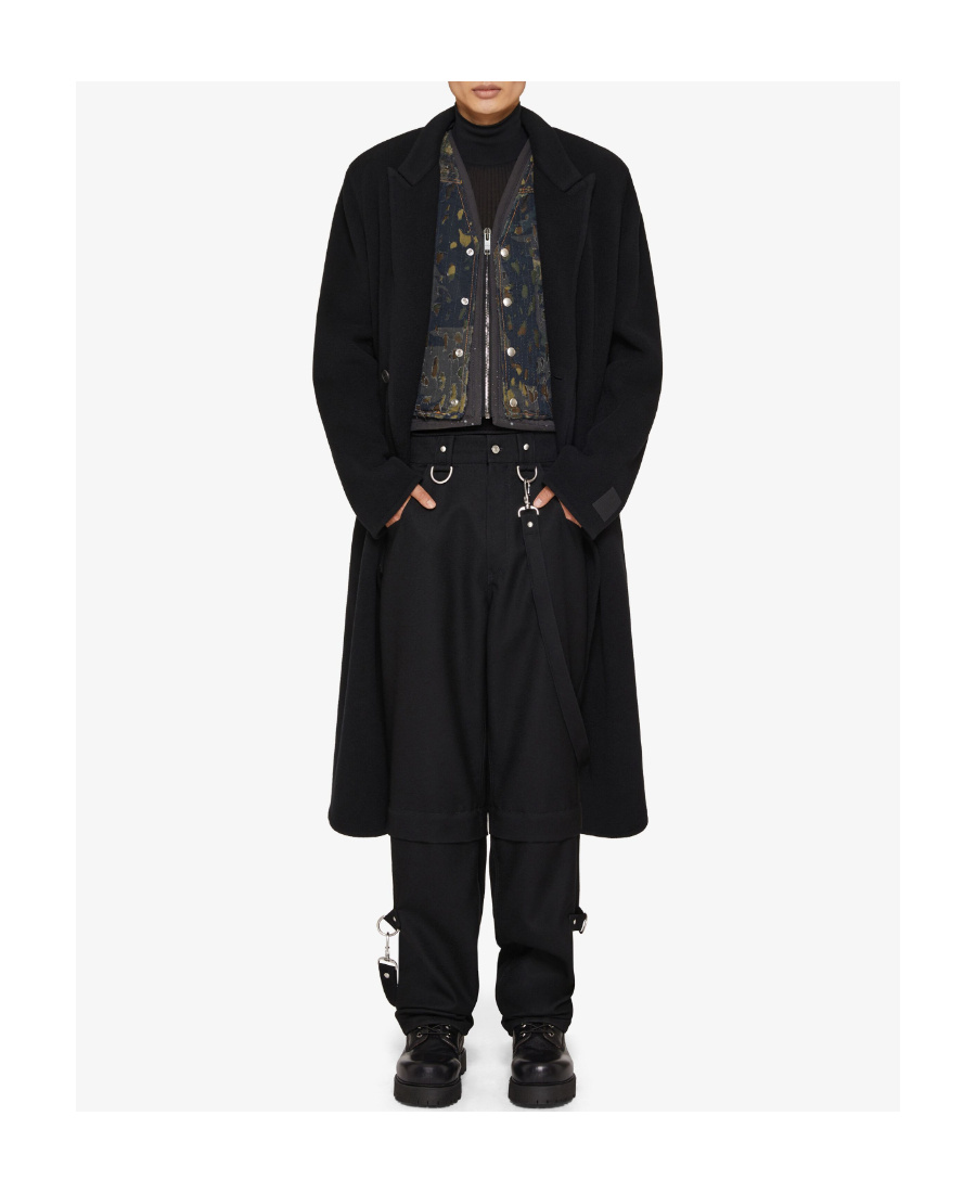 Givenchy Double-breasted Mid-length Coat In Black