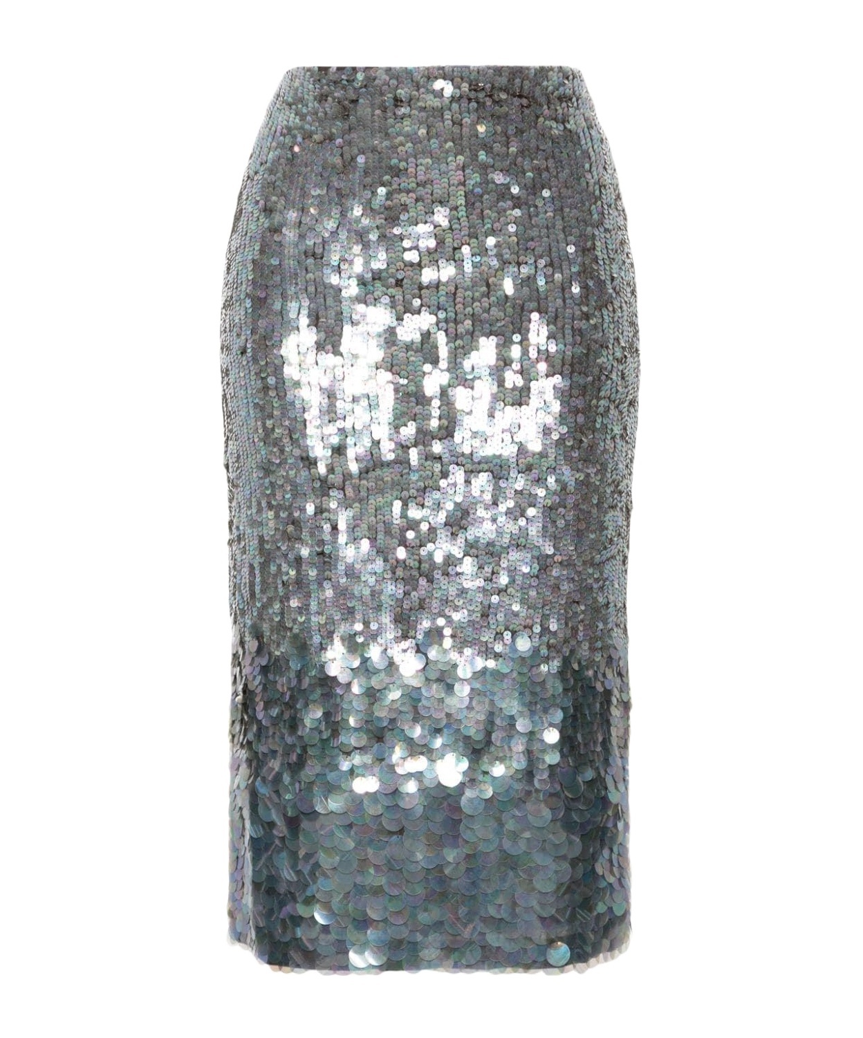 P.a.r.o.s.h Iridescent Sequin-embellished Skirt In Gray