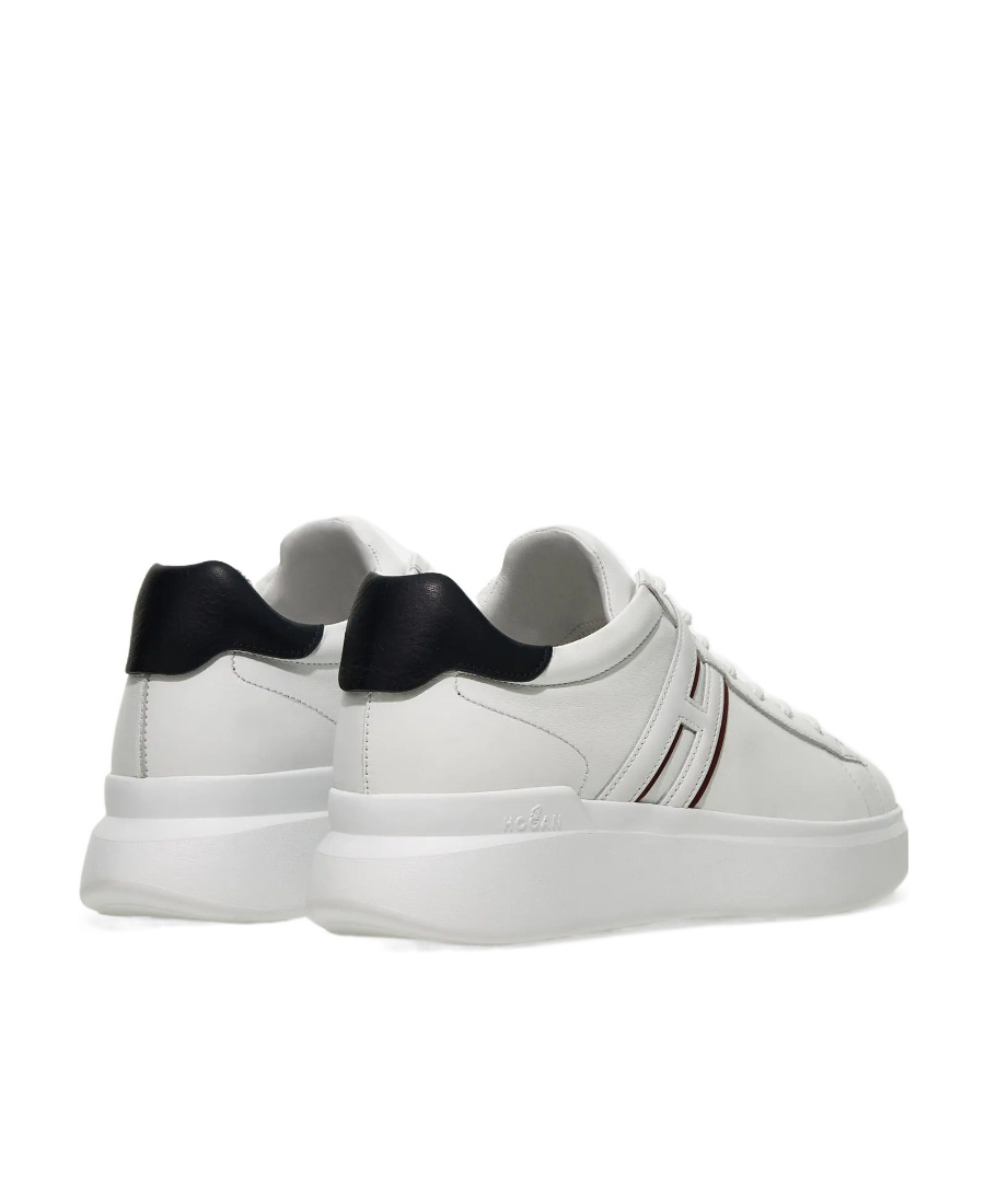 Hogan Low-top Leather Sneakers With Minimalist Design And Distinctive Detailing In White