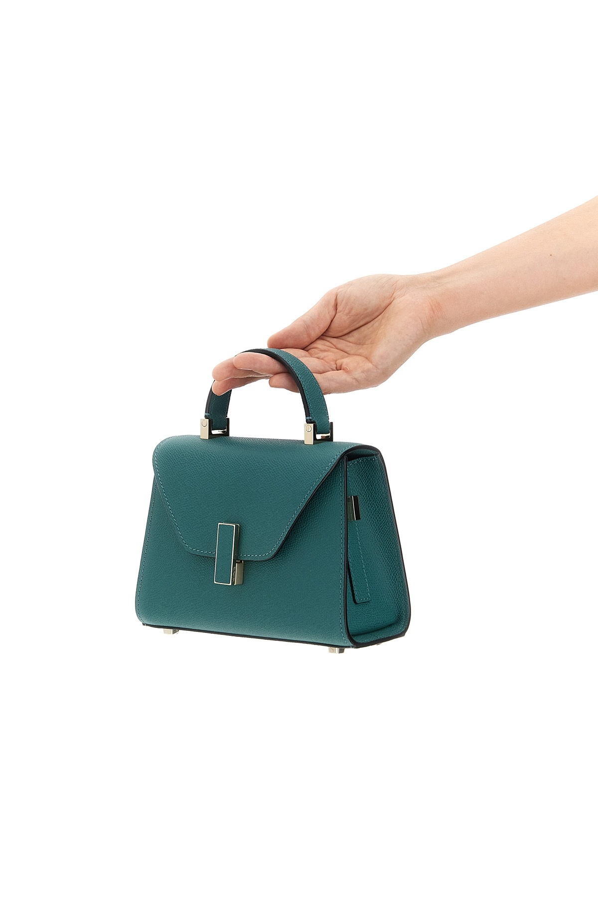 Valextra Micro Iside Crossbody Bag In Green