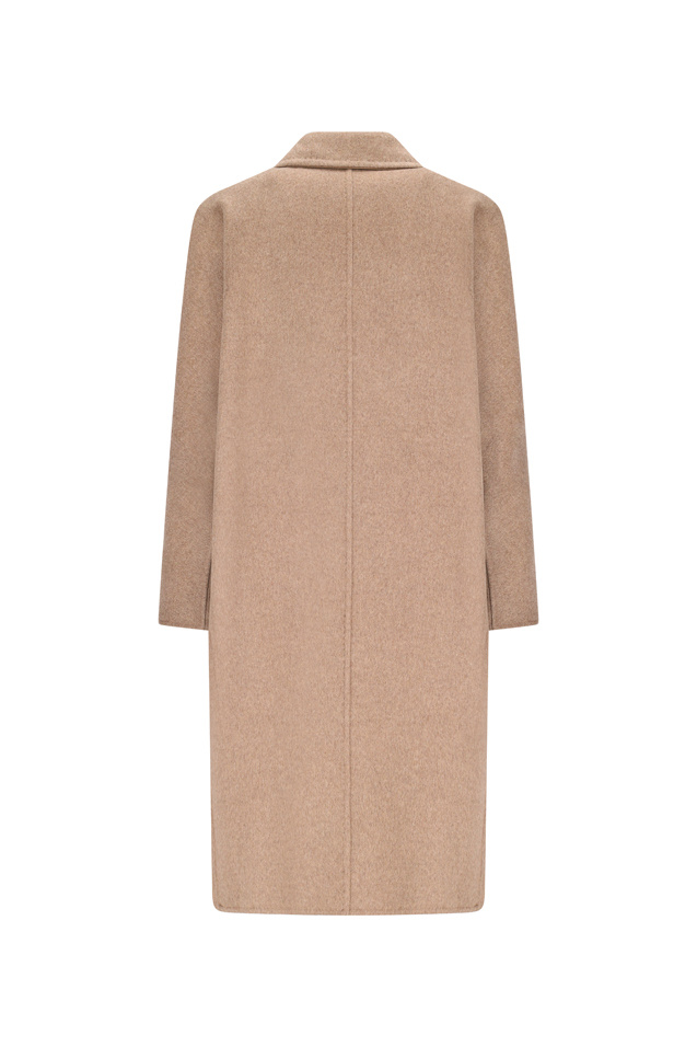 Max Mara Ardenne Long-sleeved Coat In Neutral