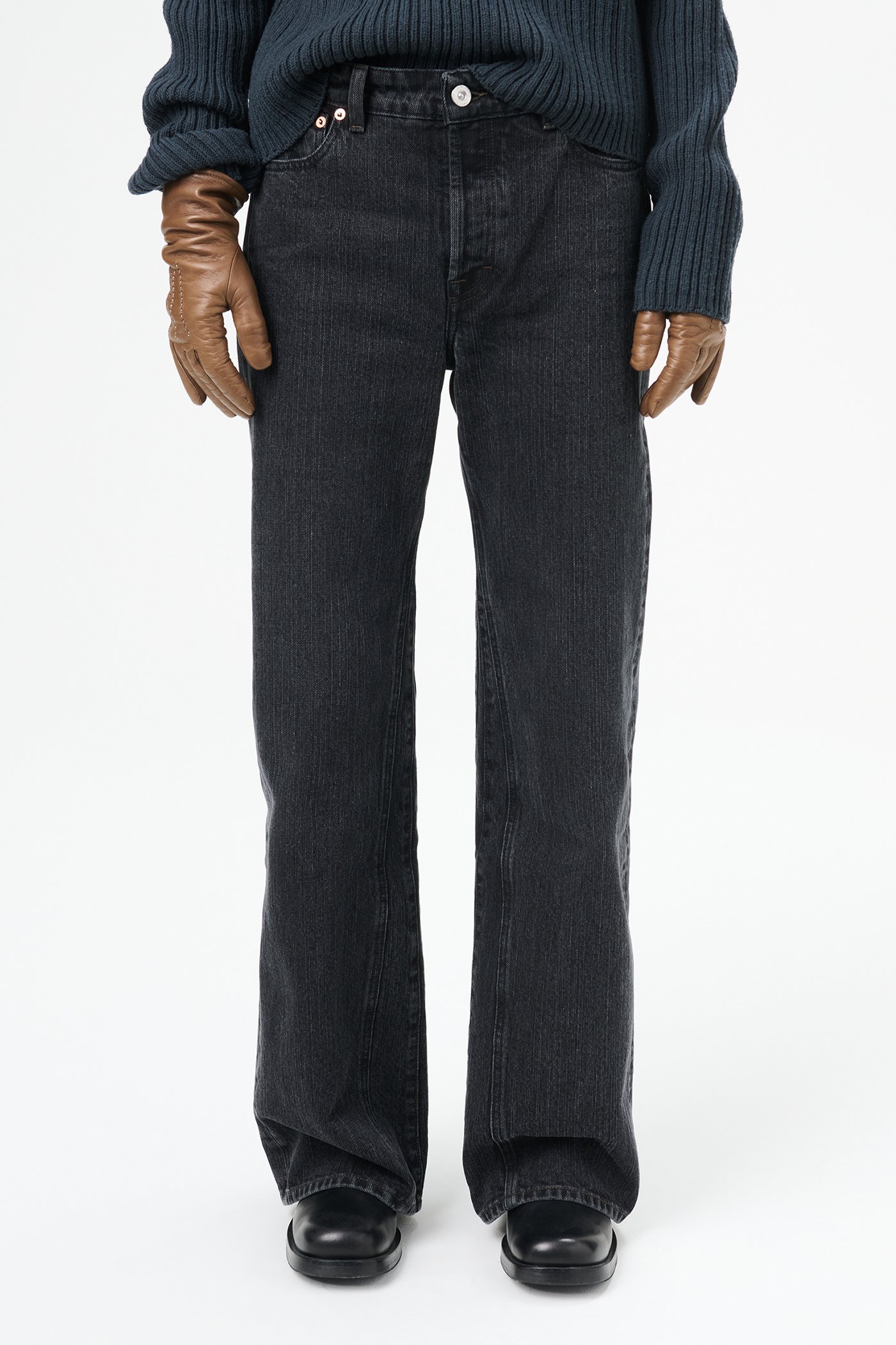 Our Legacy Belt-loop Jeans In Black
