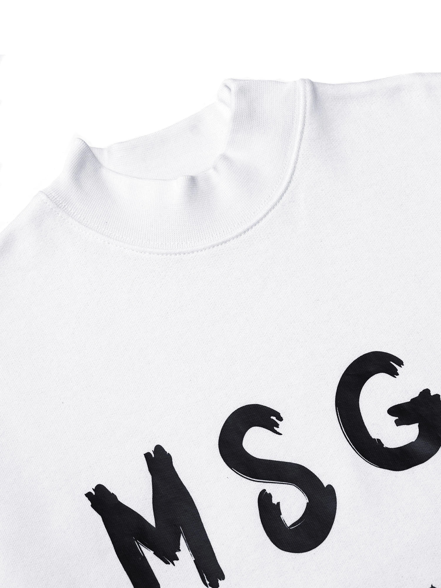 Msgm Logo-print Cotton Jumper Dress In White