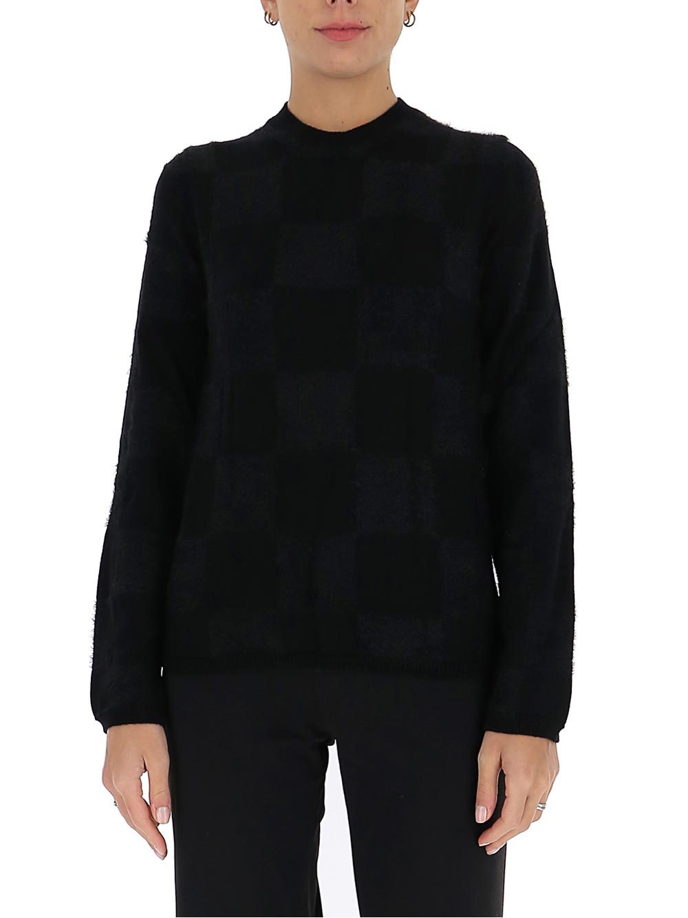 COMME DES GARÇONS TEXTURED SQUARE KNIT JUMPER 