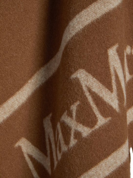 Max Mara Fringed Cloak And Scarf