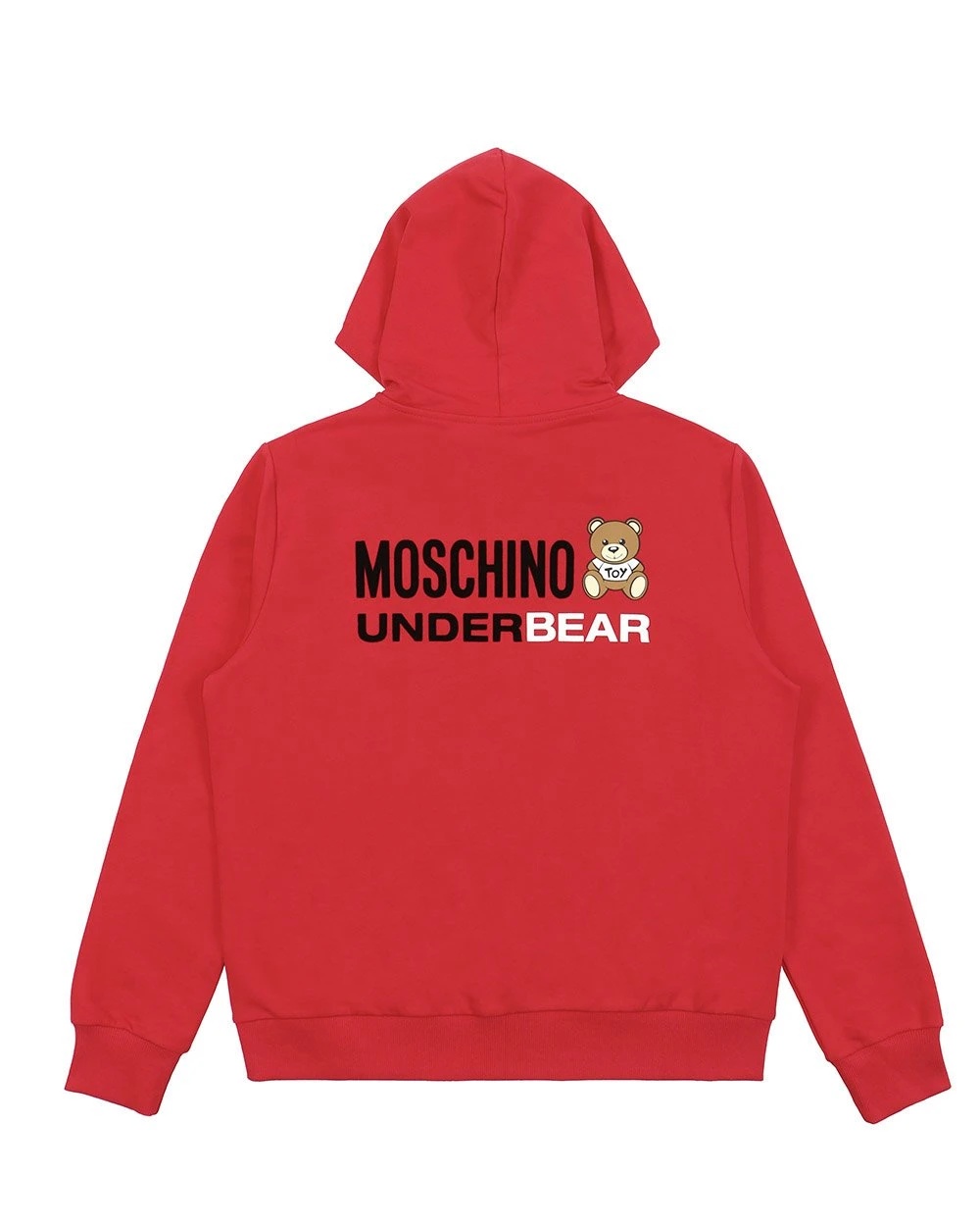 Moschino Hooded Zipper Casual Jacket In Red