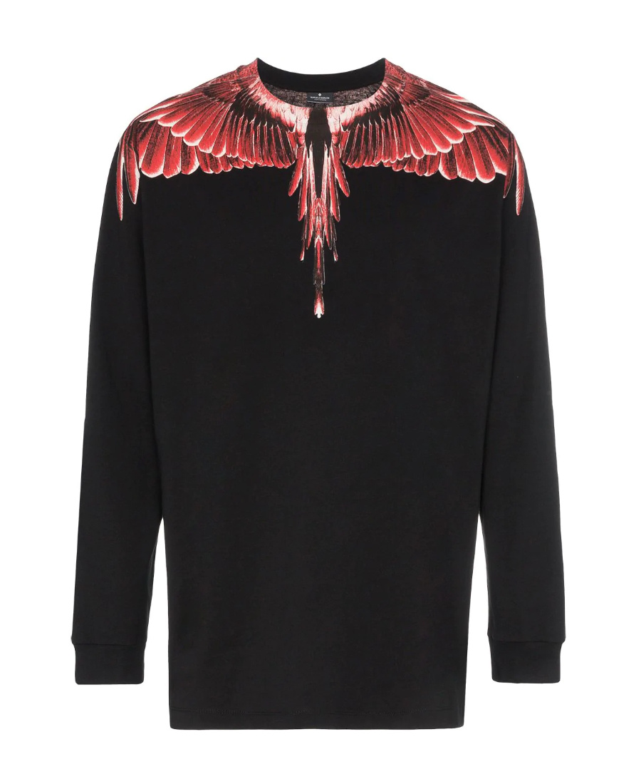 Marcelo Burlon County Of Milan Printed Sweater In Black